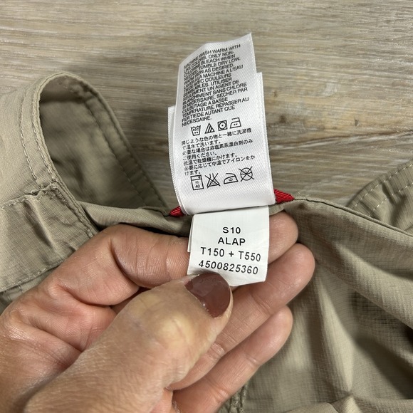 The North Face Women's Size 6 Horizon Shorts Taupe Hiking Nylon Cargo Pocket - Picture 11 of 15